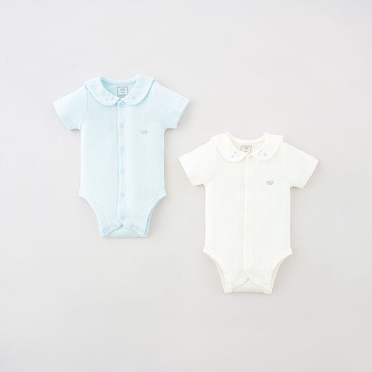 Two Sets Bodysuit with Collar